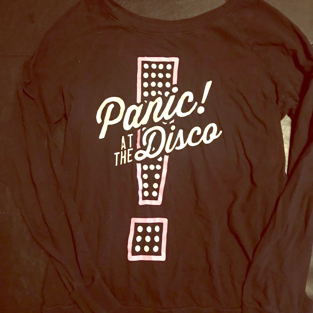 Long sleeve Panic at the Disco! Band tee.